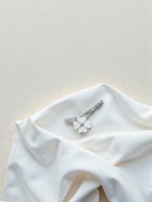 Брошь «Париж весной», цвет белый в серебре - Фото 4