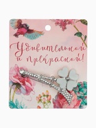 Брошь «Париж весной», цвет белый в серебре - Фото 5