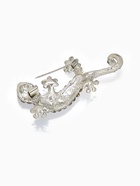 Брошь «Ящерица - хамелеон», цветная в серебре - Фото 3