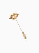 Булавка «Губы с помадой», 8 см, красно-чёрная в золоте - Фото 3