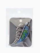 Брошь «Листок желаний», сине-зелёная в серебре - Фото 6