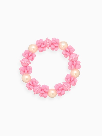 Браслет детский «Выбражулька. Юла», d=6 см бело-розовый