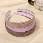 Ободок для волос «Классика», клетка, 2.5 см, МИКС - Фото 3