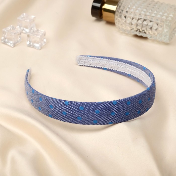 Ободок для волос «Классика», горох, 2.5 см, МИКС - Фото 1