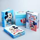 Фотоальбомы на 36 фото и памятная коробочка "Сокровища нашего малыша", Микки Маус - Фото 1
