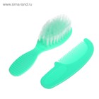 Расчёска детская, массажная щётка для волос Крошка Я, от 0 мес., зелёный, МИКС - Фото 3