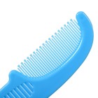 Расчёска детская + массажная щётка для волос, от 0 мес., цвет голубой, рисунок МИКС - фото 8965870