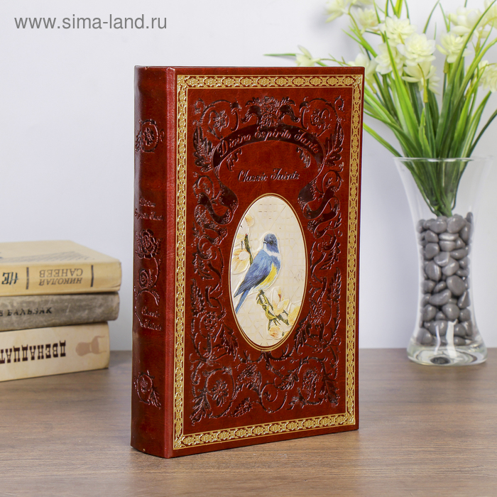 Сейф-книга дерево "Сказки Андерсена" кожзам 24х16х5 см - Фото 1
