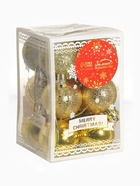 Ёлочные игрушки «Анданте», шары новогодние, набор 12 шт., d=4 см, золотистый 2178226 Ёлочные игрушки «Анданте», шары новогодние, набор 12 шт., d=4 см, золотистый 2178226