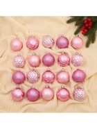 Ёлочные игрушки «Нобиле», шары новогодние, d=6 см, набор 20 шт., розовый - Фото 4