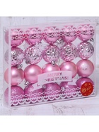 Ёлочные игрушки «Нобиле», шары новогодние, d=6 см, набор 20 шт., розовый - Фото 5