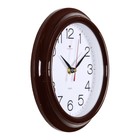 Часы настенные, интерьерные "Рубин", d-21 см, коричневый корпус - Фото 3