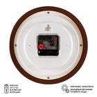 Часы настенные, интерьерные "Рубин", d-21 см, коричневый корпус - Фото 2