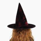 Карнавальная шляпа «Паутина», цвет красный - фото 25443254