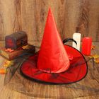 Карнавальная шляпа «Ведьмочка», с фатой, цвет красный - Фото 2