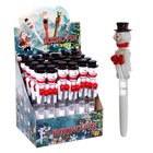 Ручка новогодняя «Снеговик», световая - Фото 4