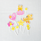 Набор для оформления праздника «1 годик. Малышка», воздушные шары, подставка для торта, гирлянда, топперы, открытка, свеча - Фото 4