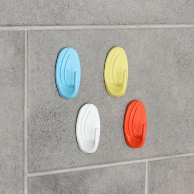 Крючок самоклеящийся «Овал», МИКС