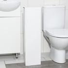 Ёршик для унитаза с подставкой напольный, 22×22×82 см, с держателем для туалетной бумаги, цвет хром - Фото 5