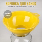 Воронка для банок с широким горлом, пластик, 15×17×7 см, МИКС - Фото 1