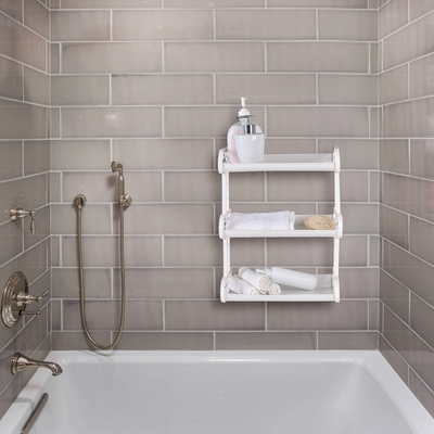 Полка навесная 3-х ярусная, 32×17.2×42 см, МИКС