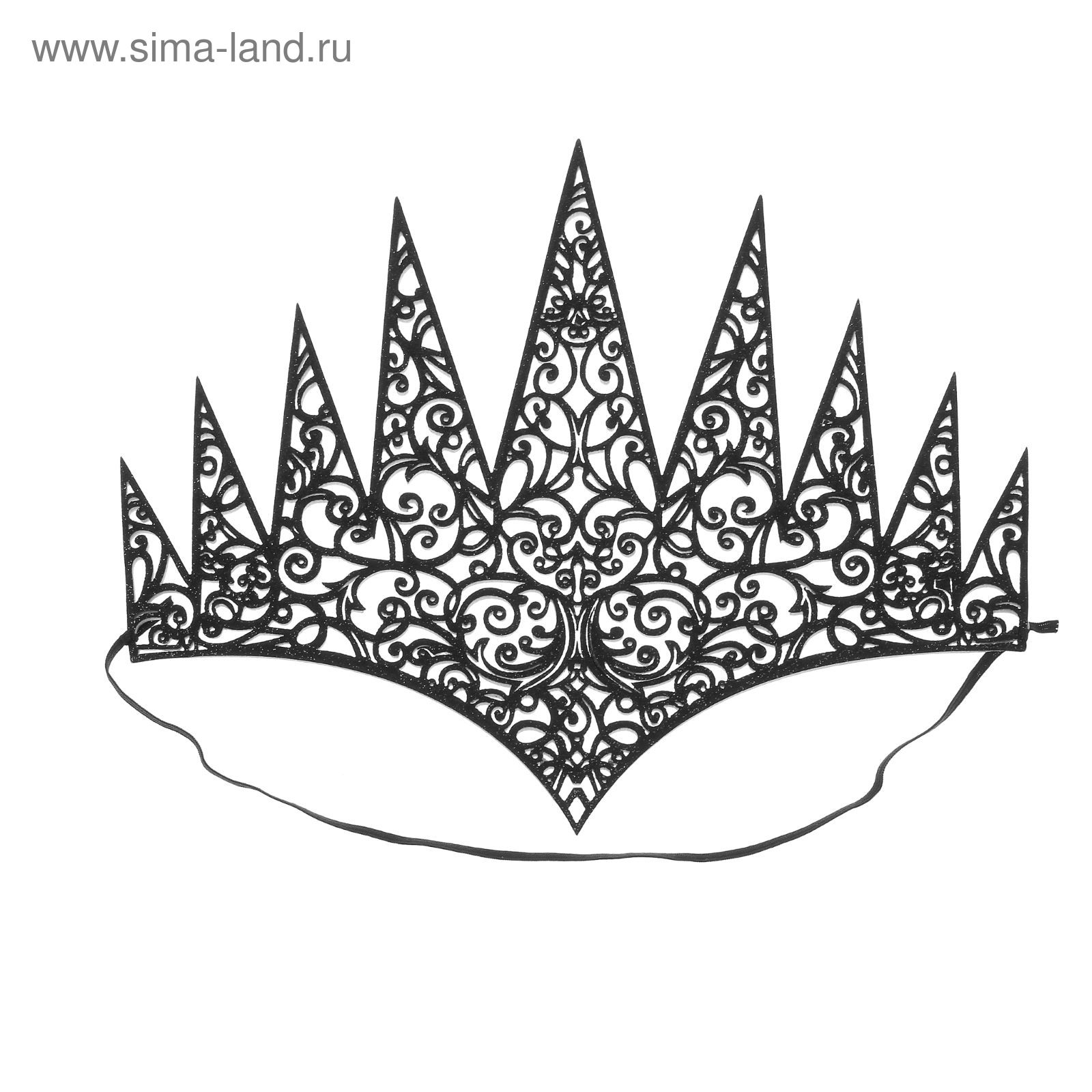 Корона снежной королевы шаблон для вырезания распечатать