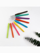Набор крючков для вязания, d=2-6 мм, 14 см, 9 шт., разноцветный - Фото 4
