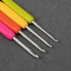 Набор крючков для вязания, d = 2-6 мм, 14 см, 9 шт, цвет разноцветный - Фото 3