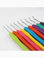 Набор крючков для вязания, d=2-6 мм, 14 см, 9 шт., разноцветный - Фото 3