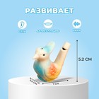 Детская музыкальная игрушка «Свистулька керамическая. Птичка с хохолком расписная» - Фото 2