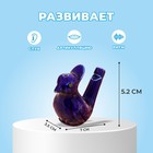 Детская музыкальная игрушка «Свистулька керамическая. Птичка с хохолком» синяя - Фото 2