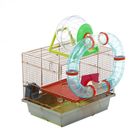 Клетка для грызунов двухъярусная с лабиринтом и колесом, 39 x 29 х 33 см, микс цветов - Фото 2