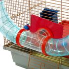 Клетка для грызунов двухъярусная с лабиринтом и колесом, 39 x 29 х 33 см, микс цветов - Фото 3