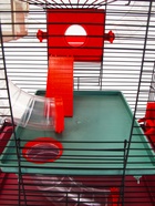 Клетка для грызунов, 39×29×64 см, трехярусная, с лабиринтом и колесом, цвет МИКС - Фото 19