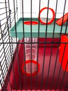 Клетка для грызунов, 39×29×64 см, трехярусная, с лабиринтом и колесом, цвет МИКС - Фото 23