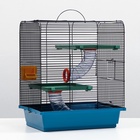 Клетка для грызунов «Дом», 39×29×49 см, трехярусная, цвет МИКС - Фото 5