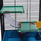 Клетка для грызунов "Дом" трехярусная, 39 x 29 х 49 см, микс цветов - Фото 6