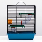 Клетка для грызунов «Дом», 39×29×49 см, трехярусная, цвет МИКС - Фото 6