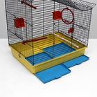 Клетка для попугая «Фиона», 48×38×53 см, 3 яруса, цвет МИКС - Фото 7