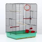 Клетка «Грация», 4 яруса, 50×36×65 см, микс цветов - Фото 1