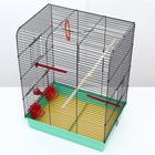 Клетка «Грация», 4 яруса, 50×36×65 см, микс цветов - Фото 3