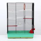 Клетка «Грация», 4 яруса, 50×36×65 см, микс цветов - Фото 4