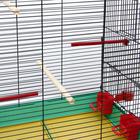 Клетка «Грация», 4 яруса, 50×36×65 см, микс цветов - Фото 5