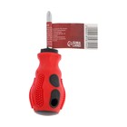 Отвертка крестовая ЛОМ, магнит, двухкомпонентная рукоятка, PH2×38 мм - Фото 4