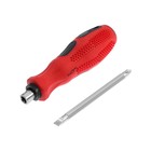 Отвертка комбинированная ЛОМ, 2 в 1, двухкомпонентная рукоятка, PH2/SL6×75 мм - Фото 3