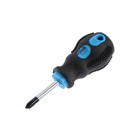 Отвертка крестовая ТУНДРА, сатин, магнит, двухкомпонентная рукоятка, PH2×38 мм - Фото 2