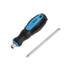 Отвертка комбинированная ТУНДРА, 2 в 1, сатин, 2К рукоятка, магнит, PH2/SL6×100 мм - Фото 3