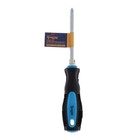 Отвертка комбинированная ТУНДРА, 2 в 1, сатин, 2К рукоятка, магнит, PH2/SL6×100 мм - Фото 4