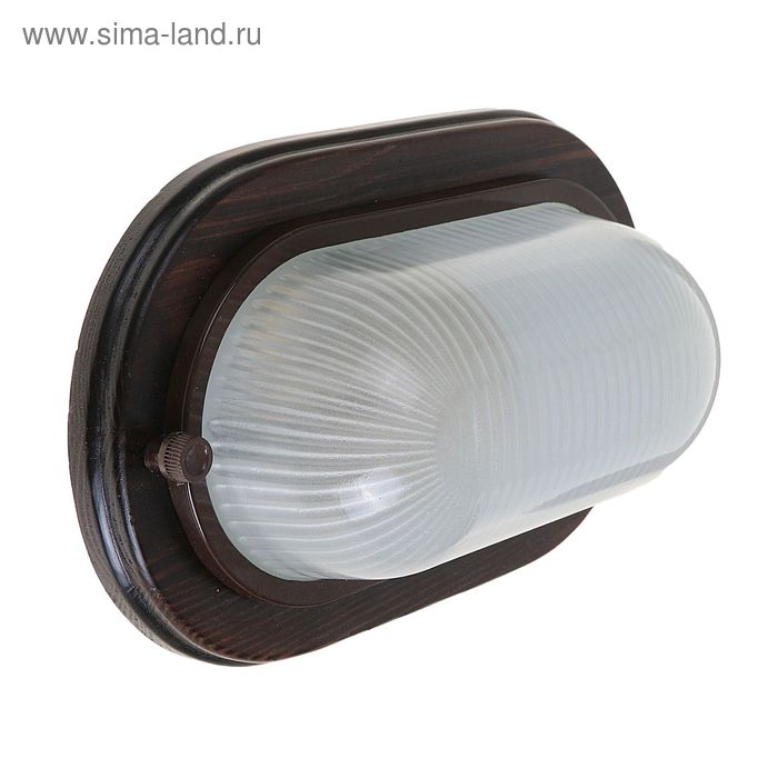 Светильник для бани/сауны ITALMAC Termo 60 20 16, 60 Вт, IP54, цвет венге, до +130°C - Фото 1
