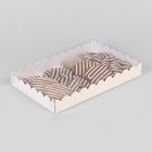 Коробочка для печенья с PVC крышкой, белая, 22 х 15 х 3 см - Фото 1